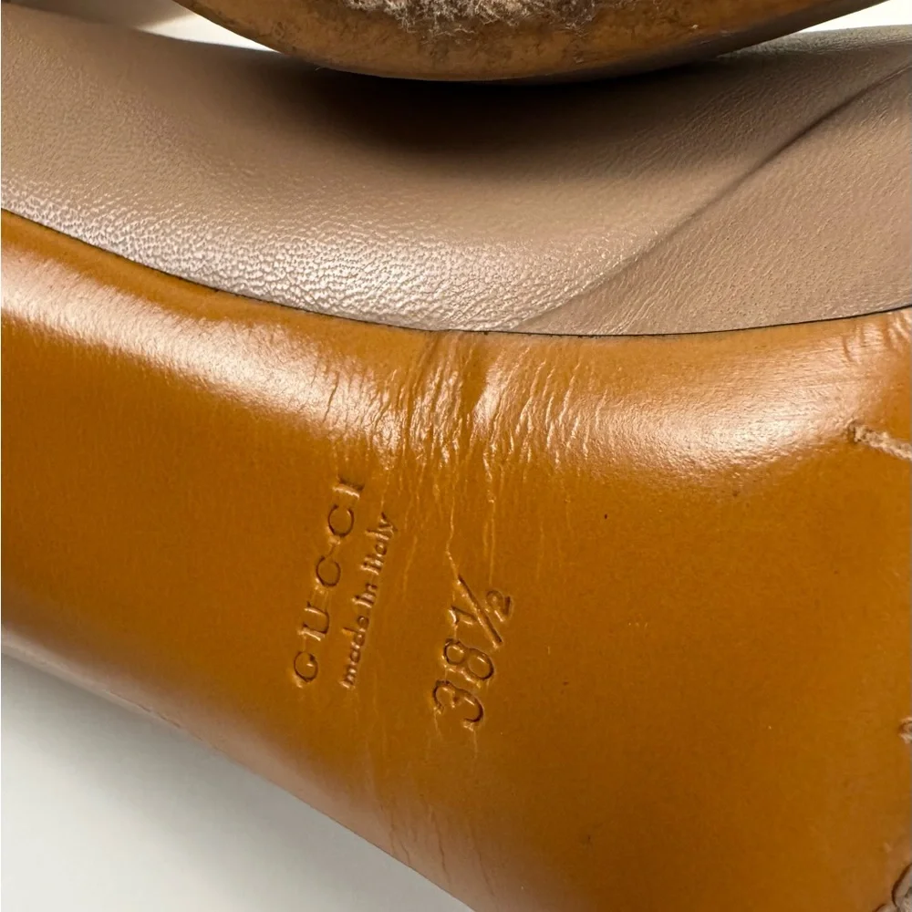 Gucci Nappa Charlotte Leather Pump in Winter Rose - Picture 11 of 12